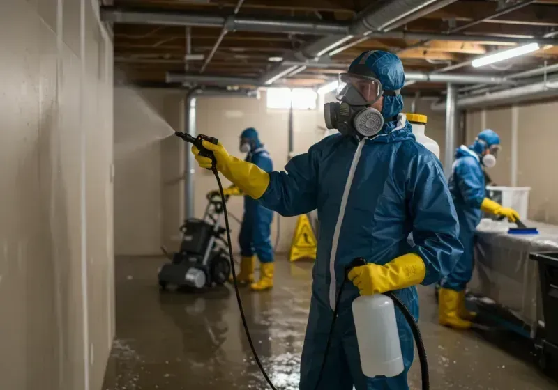 Basement Sanitization and Antimicrobial Treatment process in Los Banos, CA